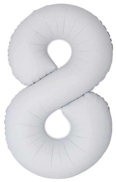 Fm (40''/102 см) Цифра, 8 Slim, Белый, Матовый, 1 шт. в уп.