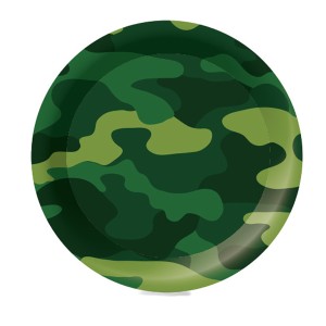 F 23 см Тарелки бумажные ламинированные Милитари, 6 шт