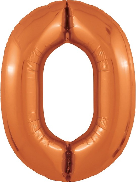 Ag (40''/102 см) Цифра, 0 Slim, Папайя, 1 шт. в уп.