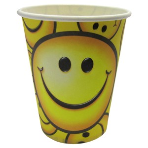 F 250мл Стаканы бумажные Смайл 6шт