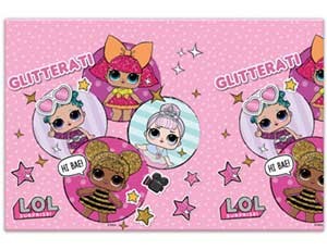 Скатерть п/э Куклы ЛОЛ 1,2х1,8м/P, 1 шт.