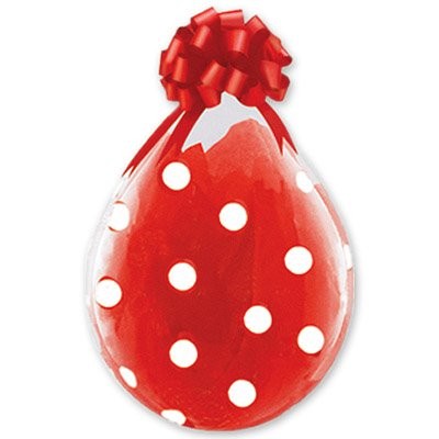 Ql (18"/46 см) Шар для упаковки с рис "Polka Dot", 5 шт.