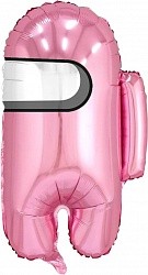 Ag (26"/66 см) Фигура, Космонавтик, Игра среди нас, Розовый, 1 шт.