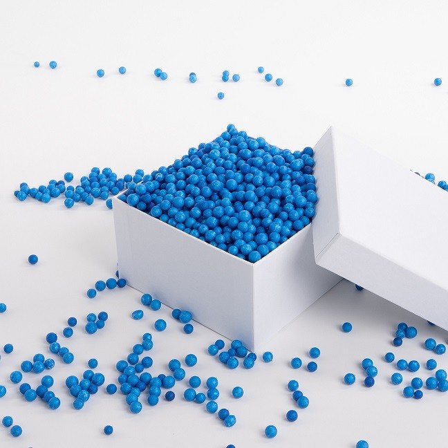Шарики пенопласт, Голубой, 6-8 мм, 500 мл