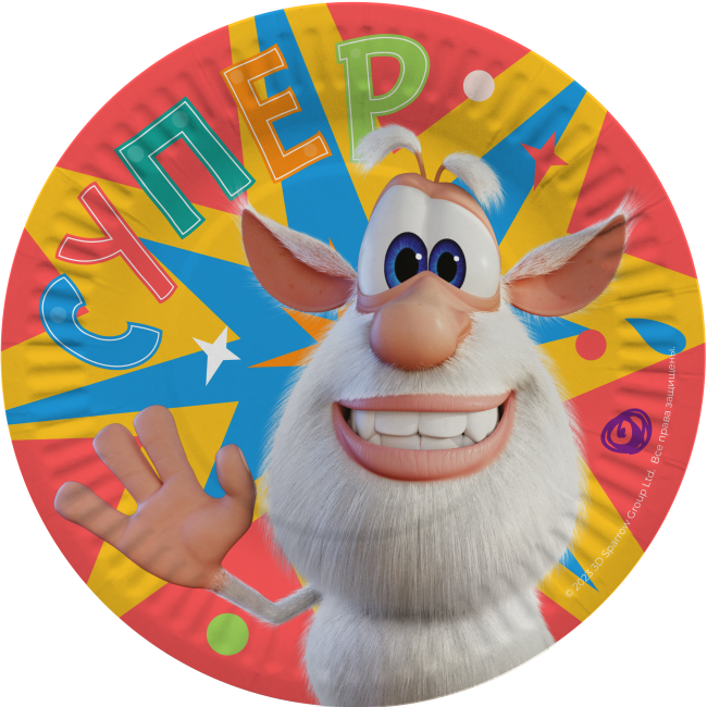 Тарелки (7"/18 см) Супер Буба, 6 шт.