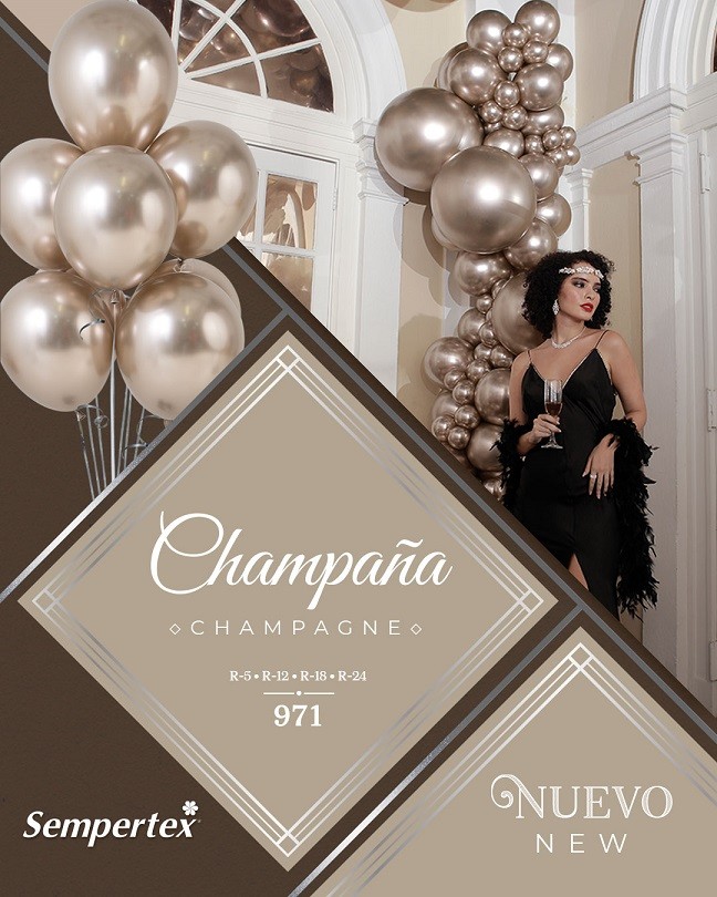 Sp (24''/61 см) Зеркальные шары, Рефлекс Шампань (971), 1 шт.