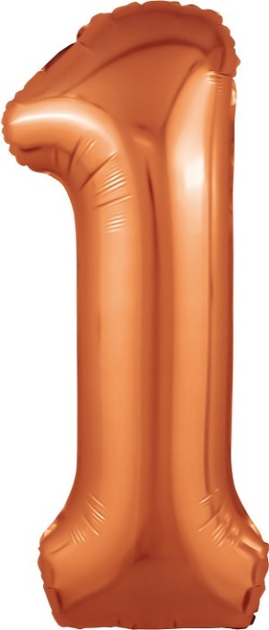 Ag (40''/102 см) Цифра, 1 Slim, Папайя, 1 шт. в уп.