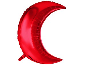 Ag (32"/81 см) МЕСЯЦ Металлик Red, 1 шт.
