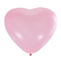 М (10''/26 см) /Сердце, Декоратор PINK, 50 шт.