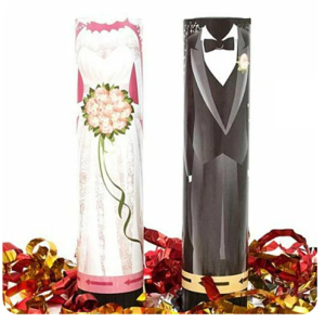 AC 20см Хлопушка пружинная Жених и Невеста 12шт/уп AC 20см Хлопушка пружинная Жених и Невеста 12шт/уп