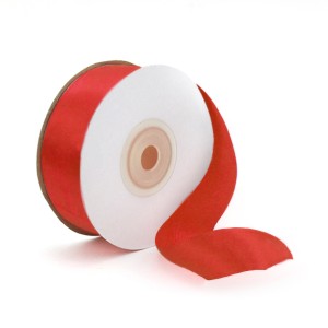 Лента Атлас Классический красный, 0,7 см * 22,85 м