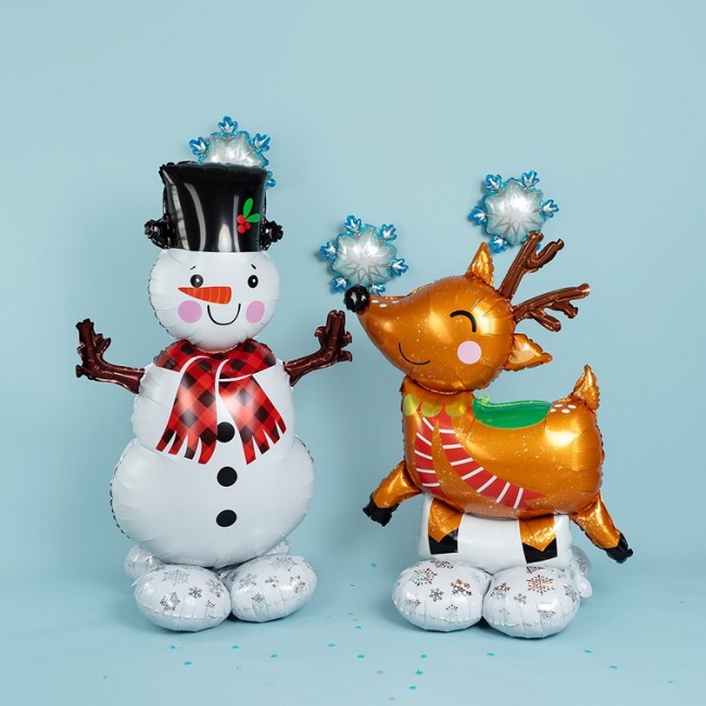 Fa 3D (43''/109 см) Фигура на подставке, Снеговик, 1 шт. в уп.