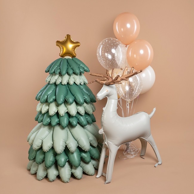 Fa 3D (49''/124 см) Фигура, Олень, Бежевый, Сатин, 1 шт. в уп.