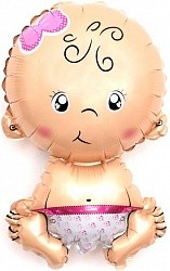 Fa (16"/41см) Мини-фигура с клапаном, Малышка девочка, Розовый, 5 шт.