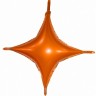 Fa (18"/46 см) 4-х конечная Звезда, С хвостиками, Оранжевый, 5 шт.