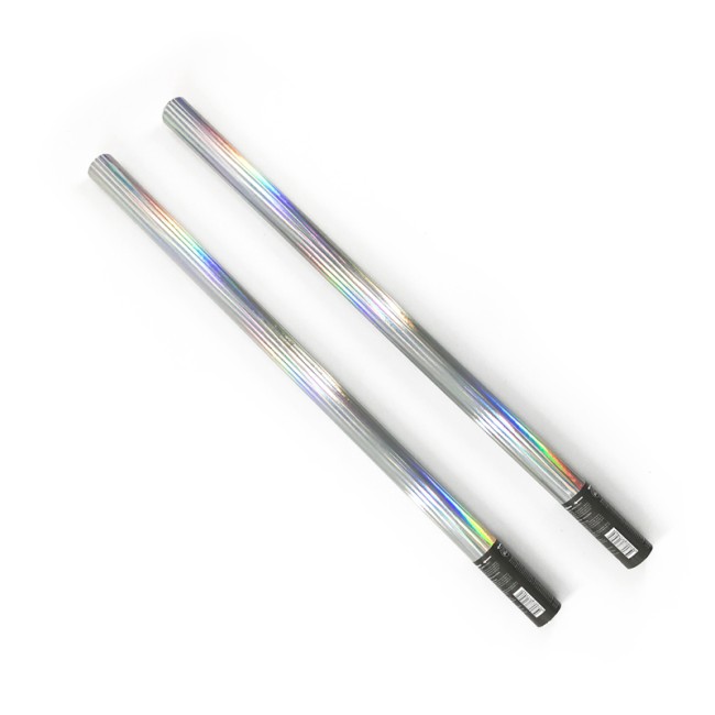 Пневмохлопушка "Голография" Серебряный серпантин, 80 см.