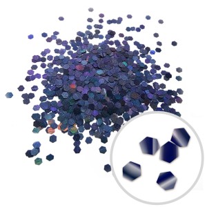 Глиттер "Блестки" лазерный Черный, 2,5 мм., 100 г.