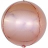 Fa (24"/61 см) Сфера 3D, Розовое Золото, Голография, 1 шт.