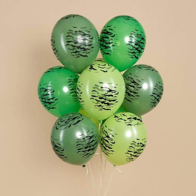 Дб (12''/30 см) Камуфляж, Ассорти, пастель, 5 ст, 25 шт.