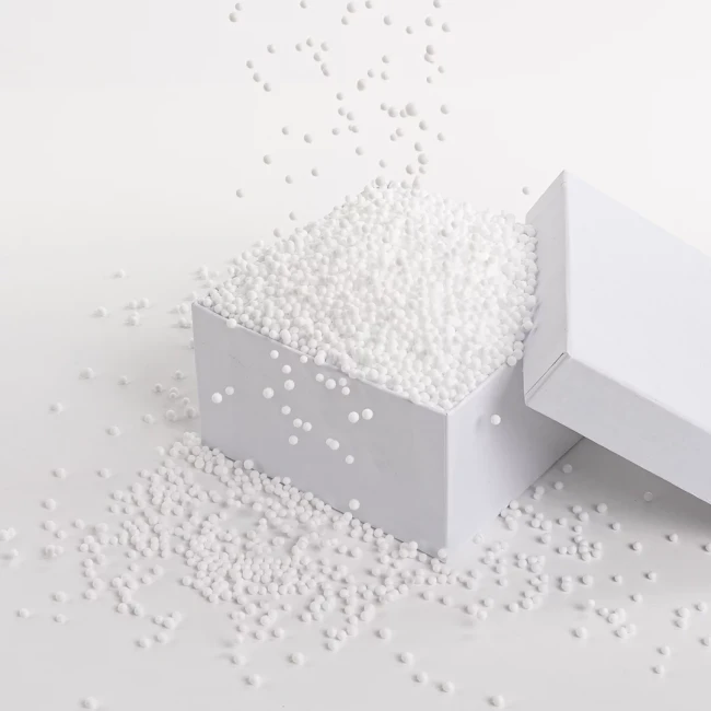 Шарики пенопласт, Белый, 2-4 мм, 500 мл.