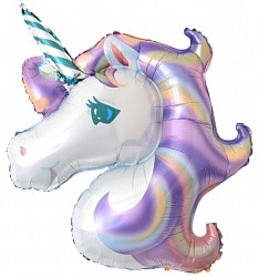Fa с клапаном (15"/38 см) Мини-фигура, Голова, Нежный Единорог, Сиреневый, 5 шт.
