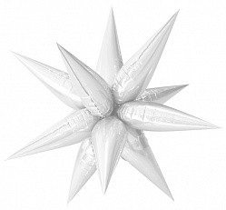 Fa (26"/66 см) Звезда, 3D Составная, Белый, 1 шт. в упак.