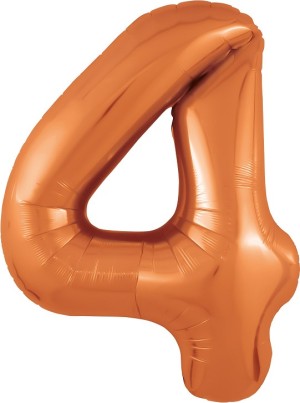 Ag (40''/102 см) Цифра, 4 Slim, Папайя, 1 шт. в уп.