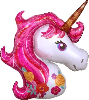 Fa(15''/38 см) Мини-фигура с клапаном, Голова, Нежный Единорог, Розовый, 5 шт.