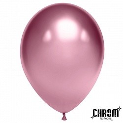 ДБ (10"/25 см) Розовый, хром, 50 шт.