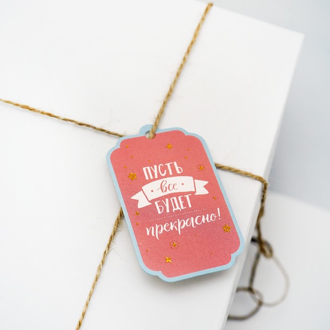 Набор шильдиков для подарков "Пожелания", 6 шт.