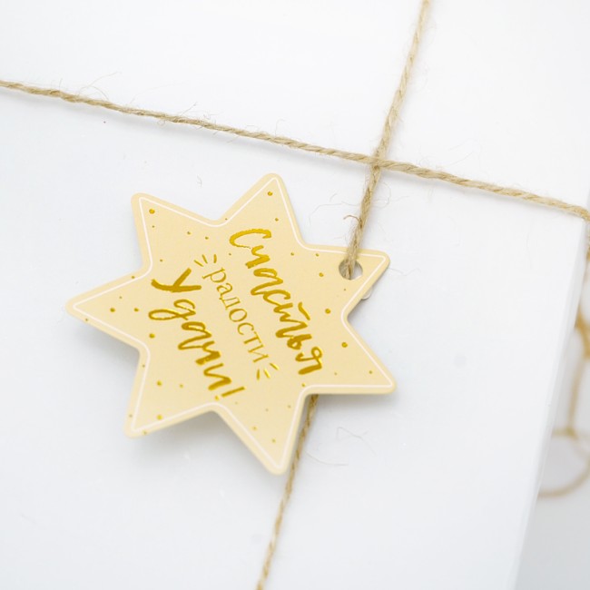 Набор шильдиков для подарков "Пожелания", 6 шт.