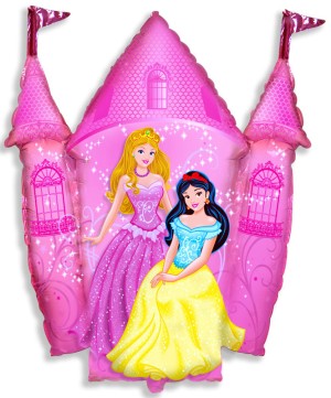 Fm (14''/36см) /Мини-фигура, Замок принцессы, Розовый 5 шт