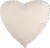 Fm (18''/46 см) Сердце, Кремовый Латте, Матовый, 1 шт.