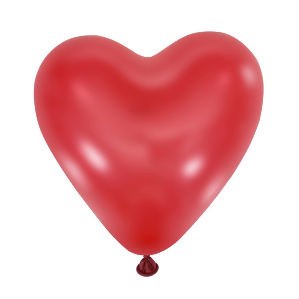 M (5''/13 см) Сердце Декоратор CHERRY RED, 100 шт
