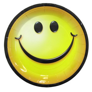 F 23 см Тарелки бумажные ламинированные Смайл 6 шт