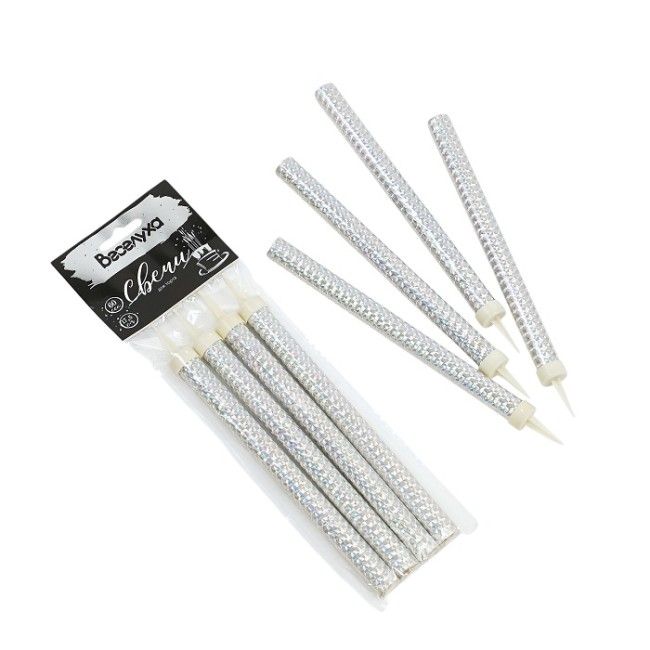 Тортовая свеча "Фонтан", 17,5 см, 4 шт. 60 сек.