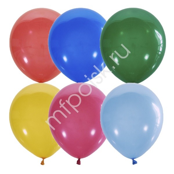 M (5"/13 см) Пастель+Декоратор ассорти, шар латекс, 100 шт.