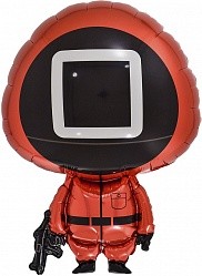 Fa (31"/79 см) Фигура, Кальмаргейм, Игра в креветку, Квадрат, Красный, 1 шт.