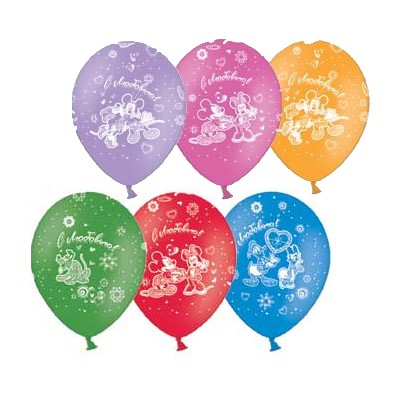 Bb (14''/36 см) Шелкография Disney Микки Маус, С любовью, 25 шт.