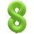 Вз (40''/102 см) Цифра 8, Неон Green, 1 шт. в уп.