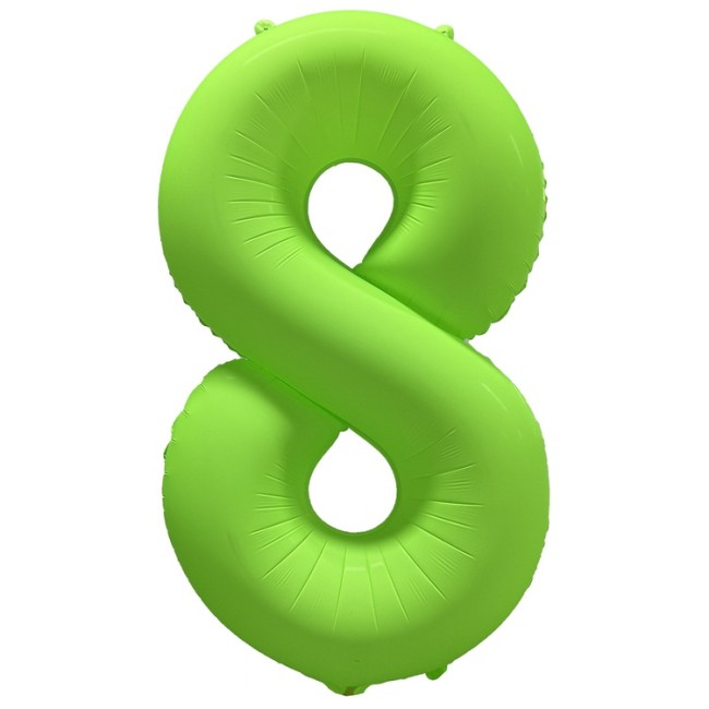 Вз (40''/102 см) Цифра 8, Неон Green, 1 шт. в уп.