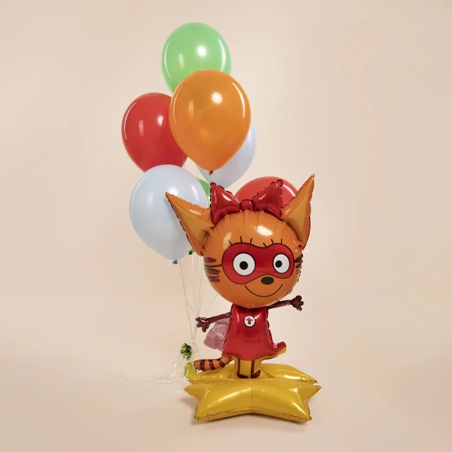 Fa 3D (40''/102 см) Фигура на подставке, Три Кота, Карамелька, 1 шт. в уп.