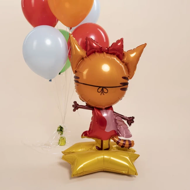 Fa 3D (40''/102 см) Фигура на подставке, Три Кота, Карамелька, 1 шт. в уп.