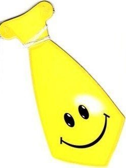 Галстук Улыбка желтый 8шт/Д