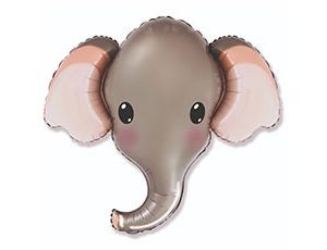 Fm (39''/99 см) Голова Слона серая, 1 шт.