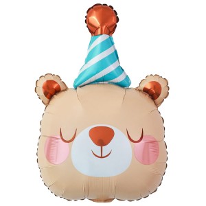 Вз (27''/69 см) ФИГУРА Мишка спящий в колпаке, 1 шт. в уп.