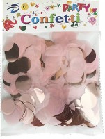 Конфетти "Круги Микс" Нежно-розовые фольгированные, 2,5 см, 30 гр.