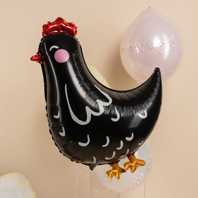 Fa (30''/76 см) Фигура, Курица, Черный, 1 шт.