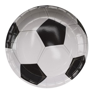 F 23 см Тарелки бумажные ламинированные Футбол, 6 шт
