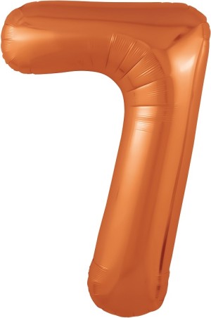 Ag (40''/102 см) Цифра, 7 Slim, Папайя, 1 шт. в уп.